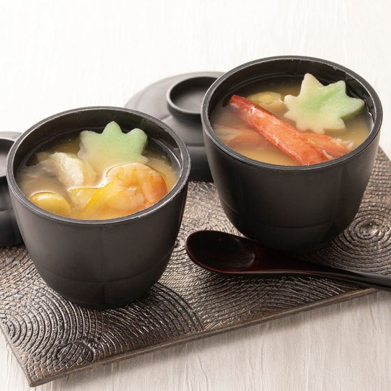 京料理 美濃吉 甘鯛茶碗蒸しと蟹茶碗蒸し
