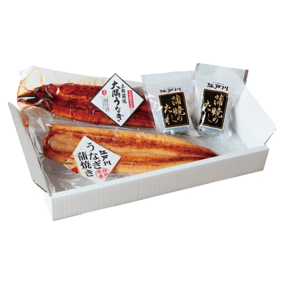 江戸川監修 静岡産と鹿児島産うなぎ蒲焼食べ比べ詰合せ