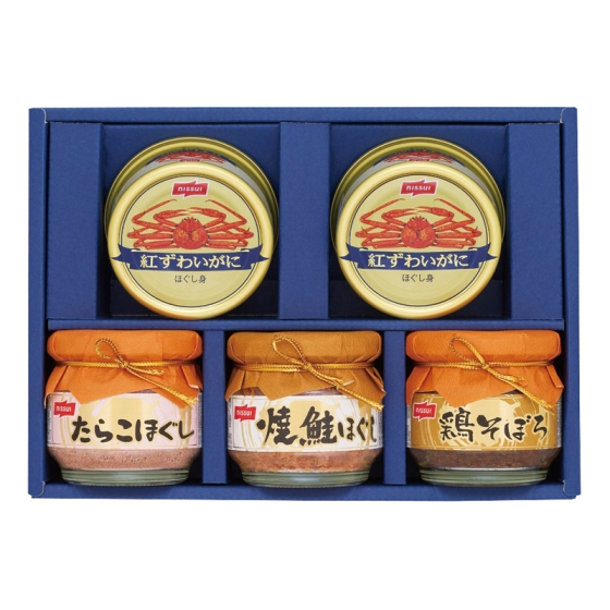 ニッスイ 紅ずわいがに缶詰・瓶詰詰合せ