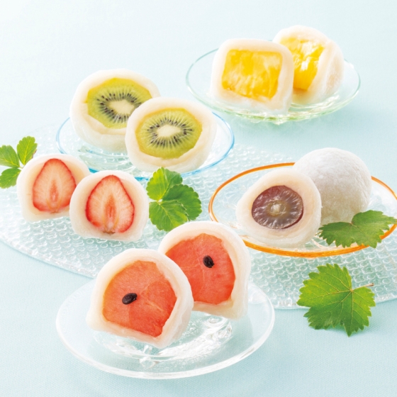 一心堂 完熟フルーツ大福 摘みたて菓実9個詰合せ