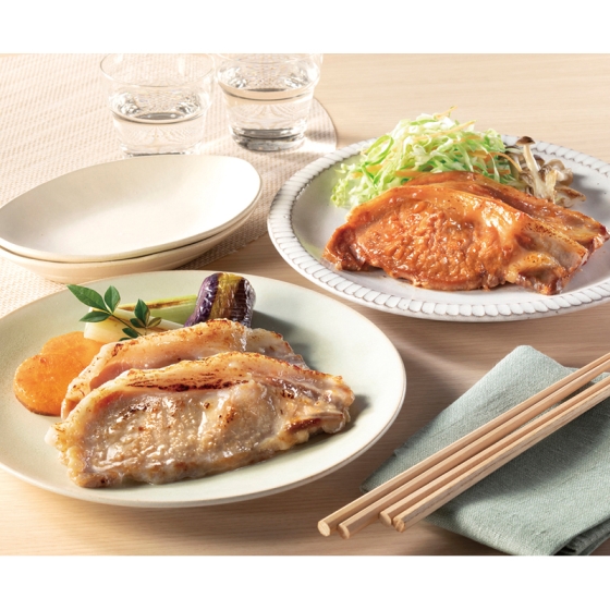 堀川亭 鹿児島県産恵味の黒豚 ロース生姜焼き用・ロース味噌漬けセット