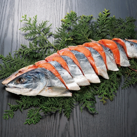北海道産 塩秋鮭姿切