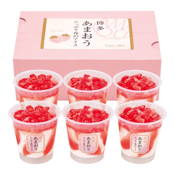 博多あまおう たっぷり苺のアイス