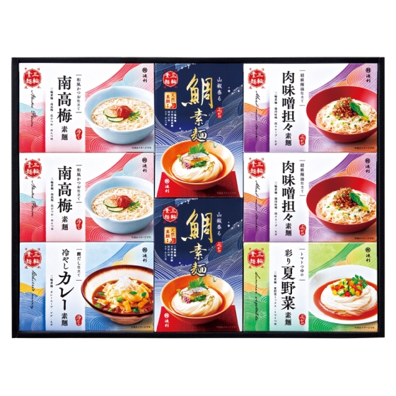 池利 5種の味わい三輪素麺一膳仕立