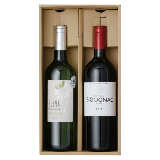 フランス　ボルドー飲み頃＆サステナブル 紅白ワイン詰合せ