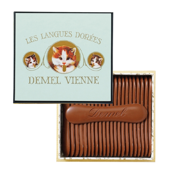 ソリッドチョコ猫ラベル　ミルク