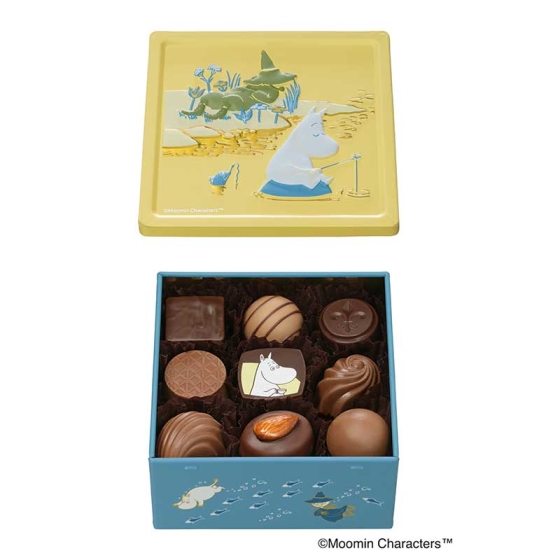 ムーミンとスナフキンの川辺のひととき(ナッツ＆コーヒーチョコレート)